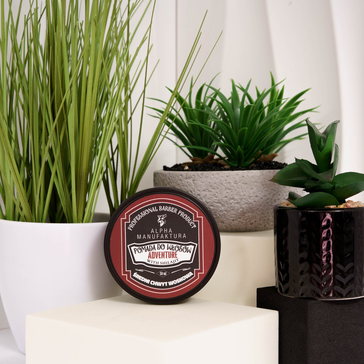 Średnio nabłyszczająca pomada do włosów Adventure - 50ml | Alpha