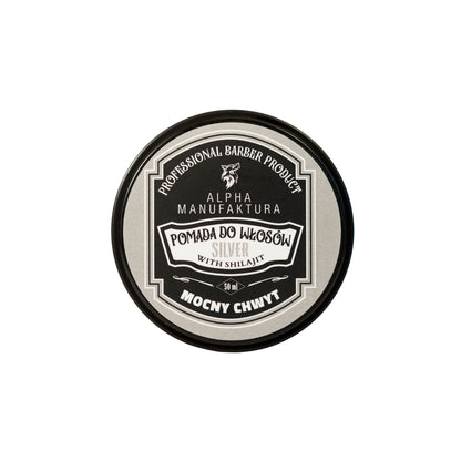Mocna matowa pomada do włosów Silver - 50ml | Alpha