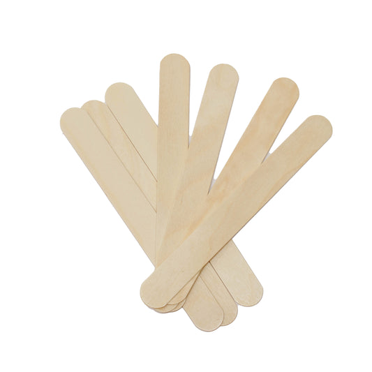 SZPATUŁKI DREWNIANE SZEROKIE 100SZT